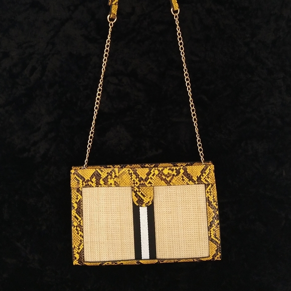 Mustard Jax Vegan Leather Crossbody Bag - Picture 4 of 6